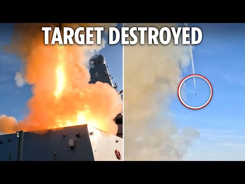 Royal Navy warship OBLITERATES supersonic missile in historic first