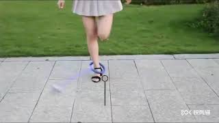 Hula Hop na skákanie LED ružové