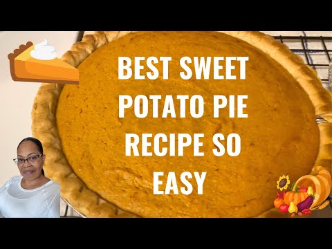 🥧BEST SWEET POTATO PIE RECIPE 🍠 #GOODEATS #EricandTeresa #Thanksgivingcok