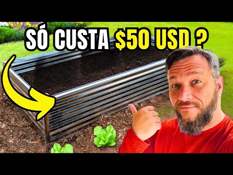 ECONOMIZE na Jardinagem: Faça uma HORTA Elevada por Apenas $50