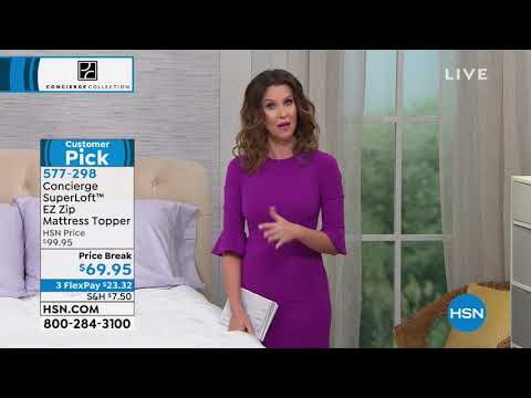 Concierge Collection SuperLoft EZ Zip Mattress Topper