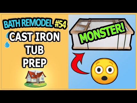 Bathroom Remodel 54 - Cast Iron Tub Installation Prep