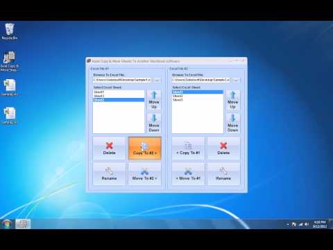 Excel Copy & Move Sheets To Another Workbook Software