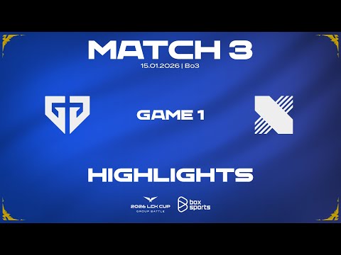 Highlights GEN vs DRX | Game 1 | Match 3 | 2026 LCK CUP