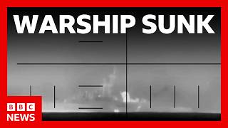Iranian warship sunk on day five of US–Israel strikes | BBC News