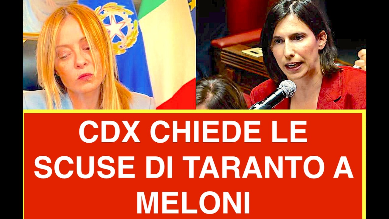 CDX CHIEDE LE SCUSE DI TARANTO A MELONI