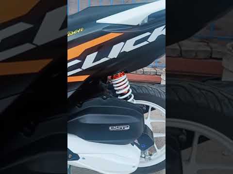 honda click 125 i game changer white mags and crankcase repaint