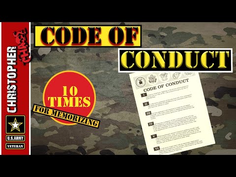 Code of Conduct 10 time for memorizing