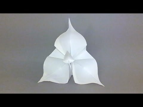 How to make a paper TRILLIUM FLOWER ✅| Origami STEP BY STEP