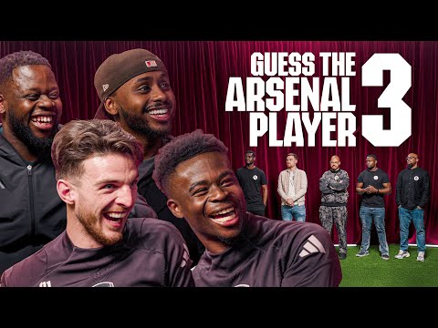 DID THEY GET IT RIGHT?! 🤣 | GUESS THE ARSENAL PLAYER 3 | Declan Rice, Bukayo Saka, Sharky & Frimmy
