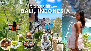 Travel vlog - BALI 🇮🇩 Exploring bali for 7 days, ubud, seminyak, nusa penida, budget villa💰 cafe culture ☕️, got 💍
