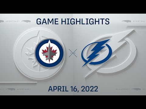 NHL Highlights | Jets vs. Lightning - Apr 16, 2022