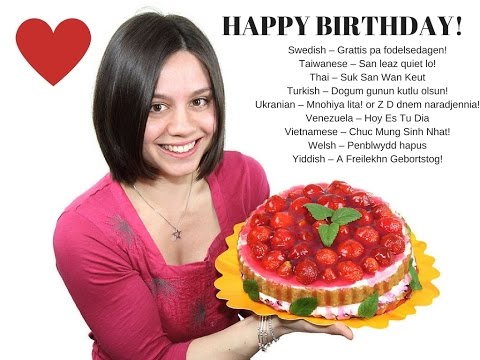 Happy Birthday in all languages ​​of the world!