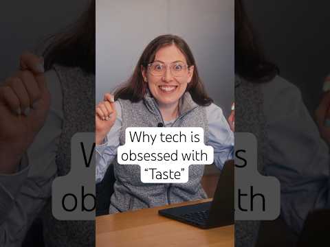 Video Thumbnail: Why tech is obsessed with "taste"