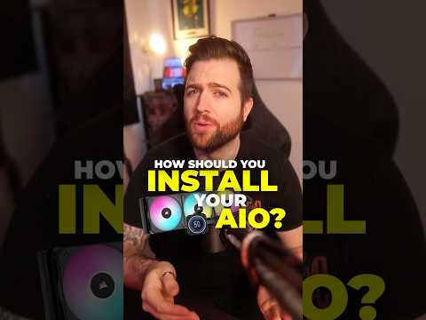 How to install a CPU AIO Cooler 💥 #cpu #pcbuilding #gamingpc #cooler #buildtips #pcbuild
