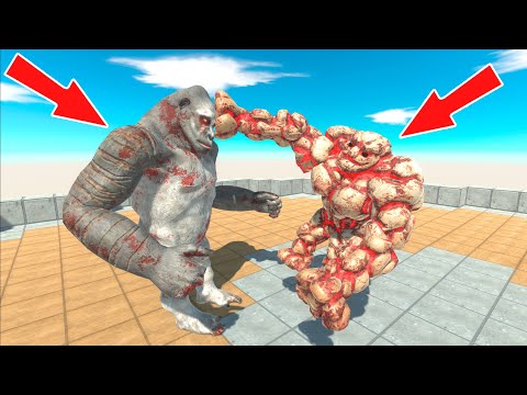 New Unit LAVA GOLEM vs All Units on ARENA in Animal Revolt Battle Simulator