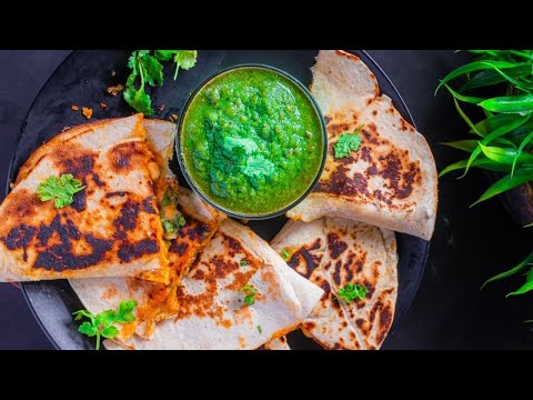 QUESADILLA RECIPE (VEGETARIAN) | WHITE BEAN AND SPINACH QUESADILLA | SPINACH & WHITE BEAN QUESADILLA