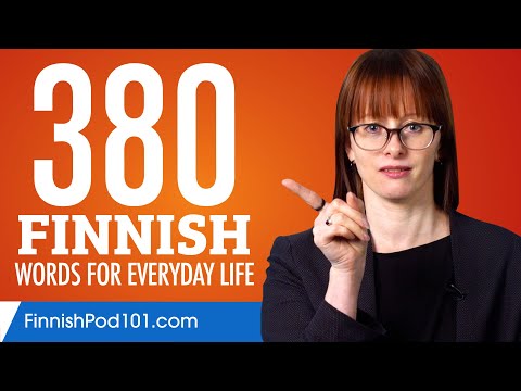 380 Finnish Words for Everyday Life - Basic Vocabulary #19