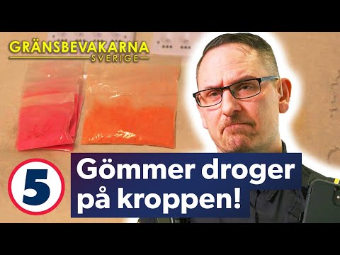Tullen misstänker att kvinna gömmer narkotika på kroppen | Gränsbevakarna Sverige | Kanal 5