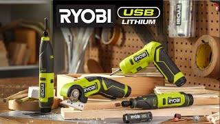 RYOBI USB LITHIUM 2-Tool Combo Kit with Pumpkin Carving Tools FVH101K2SB -  The Home Depot