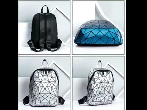 BATCAT Geometric holographic reflective Laptop backpack 25 L