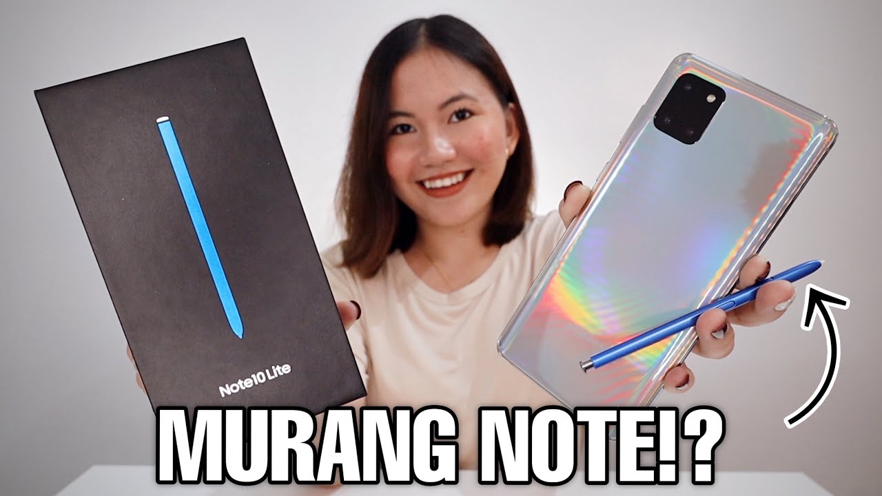 SAMSUNG GALAXY NOTE 10 LITE UNBOXING & REVIEW