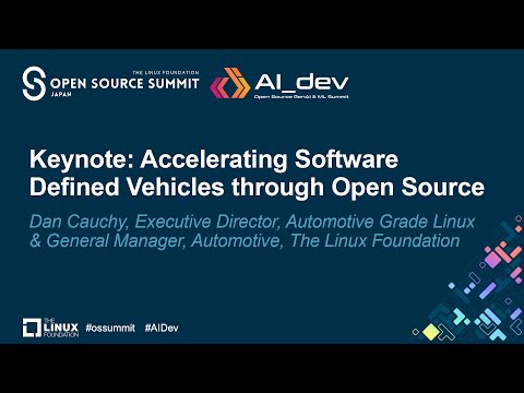 Keynote: Accelerating Software Defined Vehicles through Open Source - Dan Cauchy
