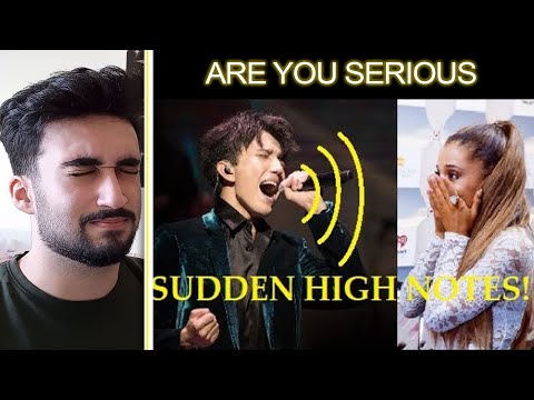HORRIBLE SINGER Reacts to SUDDEN HIGH NOTES! - Famous Singers pt 2