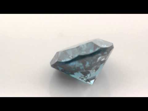 I3 Clarity 0.12 ct Awsome Teal Blue Round Real Solitaire Diamond http://www.diamondzul.com