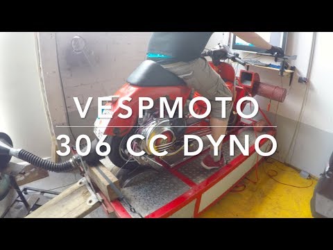 306 cc BFA dyno Prüfstand VESPMOTO box exhaust DSE Vespa PX 200
