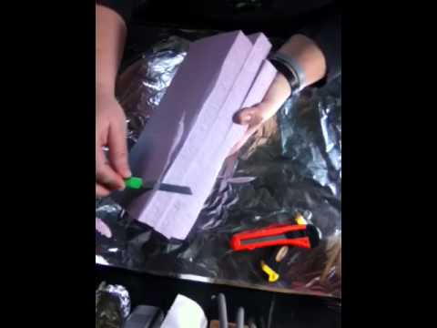 How to carve insulation foam