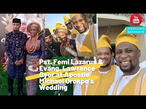 Apostle Michael Orokpo's Wedding - Pst. Femi Lazarus & Evang. Lawrence Oyor show dance steps