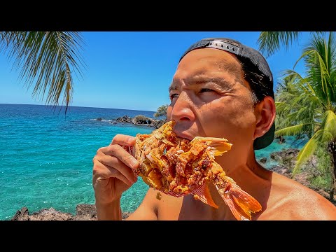 Catch and Cook on a Remote Beach in Hawaii
