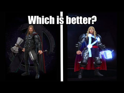 Endgame Thor vs Herald of Thunder Thor
