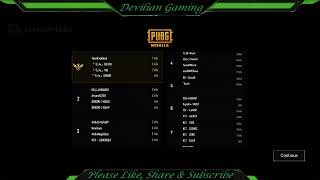 PUBG Mobile Live Streaming with Devilian Gaming
