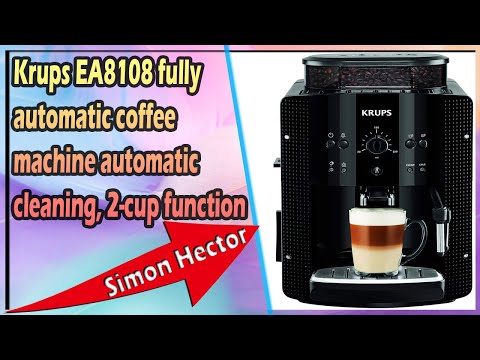 Krups EA8108 fully automatic coffee machine automatic cleaning, 2-cup function