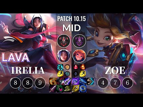 HLE Lava Irelia vs Zoe Mid - KR Patch 10.15