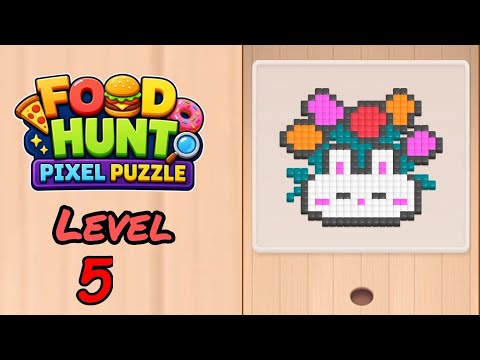 Food Hunt Pixel Puzzle Level 5 Walkthrough