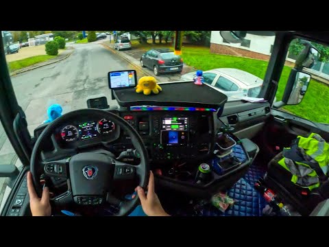 ASMR 🇩🇪 POV Truck Driving 2023 Scania | Shocking Germany Places | 4k New Gopro