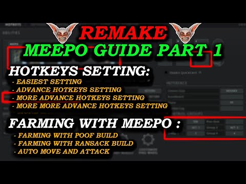 EASY MEEPO GUIDE - EASY AND ADVANCE SETTINGS - How to Play Meepo (PART 1)