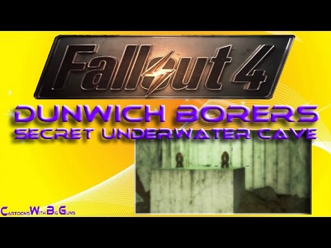 Fallout 4 - Dunwich Borers // Secret Underwater Cave // Kremvh's Tooth