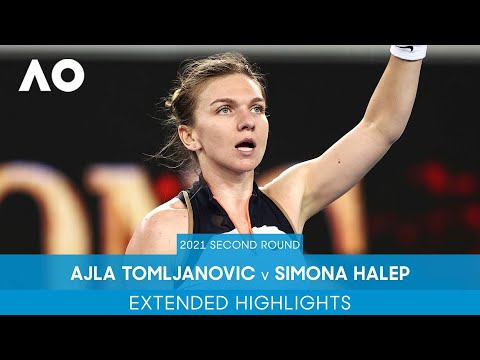 Ajla Tomljanovic v Simona Halep Extended Highlights | Australian Open 2021 Second Round