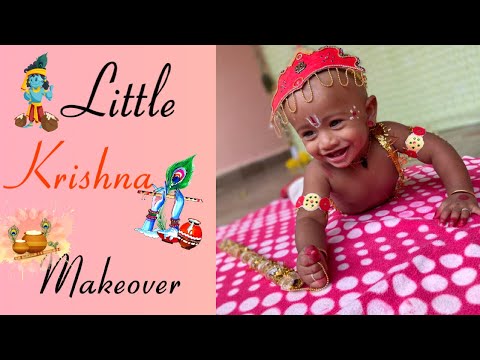 little Krishna makeover | Praharsha’s world | #janmastami