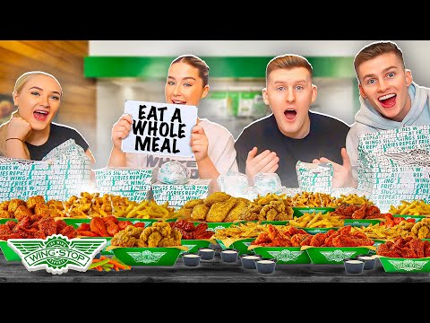 Last to STOP Eating WINGSTOP Wins £1,000 - Challenge *VS YOUTUBERS*