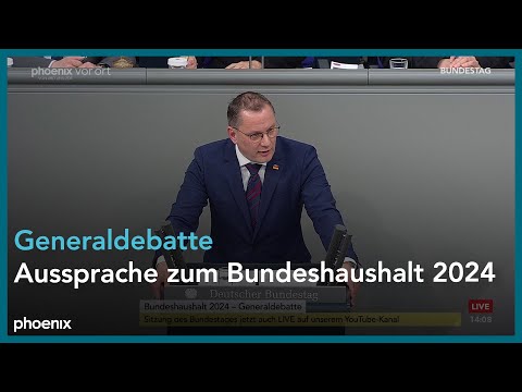 Aussprache zur Generaldebatte zum Bundeshaushalt 2024 am 31.01.24