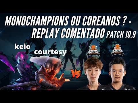 KEIO E COURTESY VS PARANG E WIZ , MONOCHAMPIONS OU COREANOS ?-  ESSE JOGO FOI INSANO !!-REPLAYS LOL