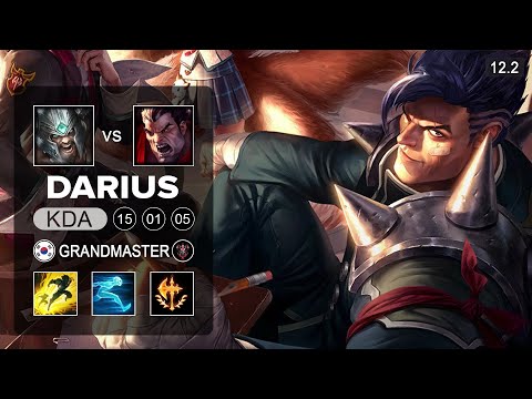 Darius Top vs Tryndamere - KR Master - Season 12 Patch 12.2