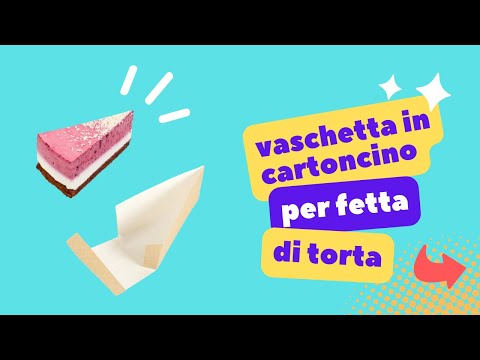 100 pz Vaschetta per fetta di torta alta 9 cm € 0,30 Cad + Iva