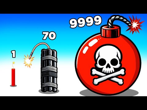 LEVEL 10,000 EXPLOSIONS! - Merge Bombs 3D Part 2