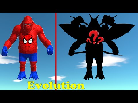 Evolution of Spider-man Goro Death Run - Animal Revolt Battle Simulator